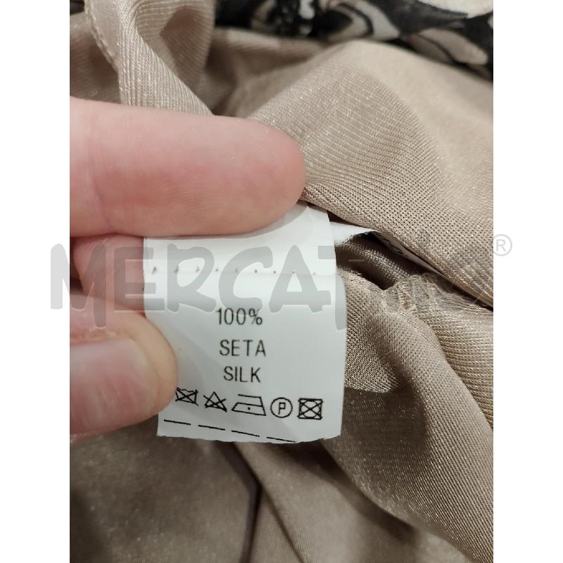 GONNA COCCAPANI NERA/BEIGE DIS. ANIMALIER IN SETA | Mercatino dell'Usato Salerno fratte 4
