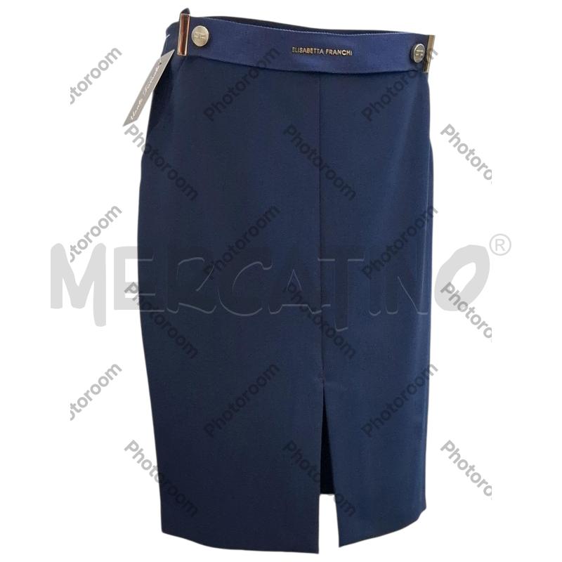 GONNA ELISABETTA FRANCHI BLU NAVY | Mercatino dell'Usato Salerno fratte 1