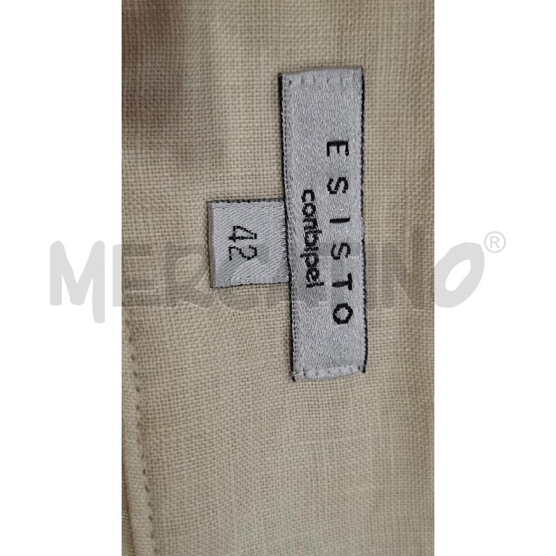 GONNA ESISTO CONBIPEL BEIGE IN LINO | Mercatino dell'Usato Salerno fratte 3