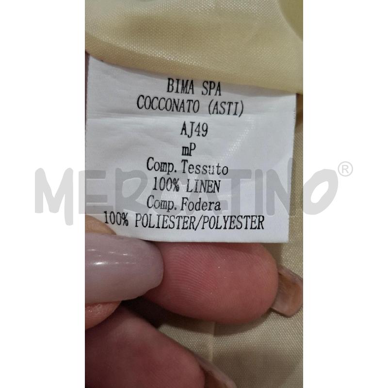 GONNA ESISTO CONBIPEL BEIGE IN LINO | Mercatino dell'Usato Salerno fratte 4