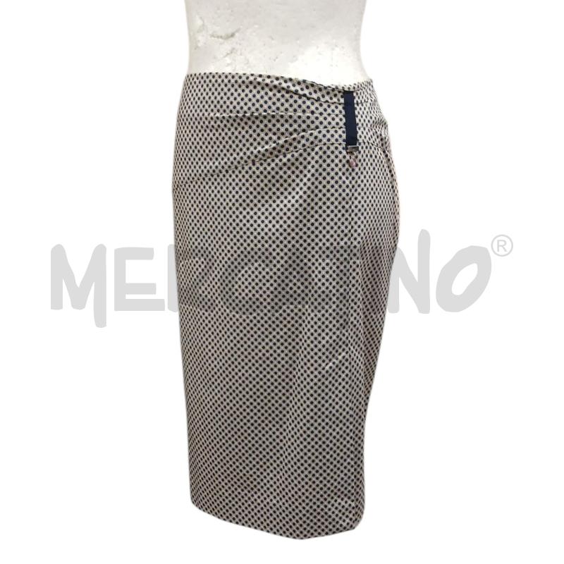 GONNA GIULIA VALLI BEIGE POIS BLU | Mercatino dell'Usato Salerno fratte 1