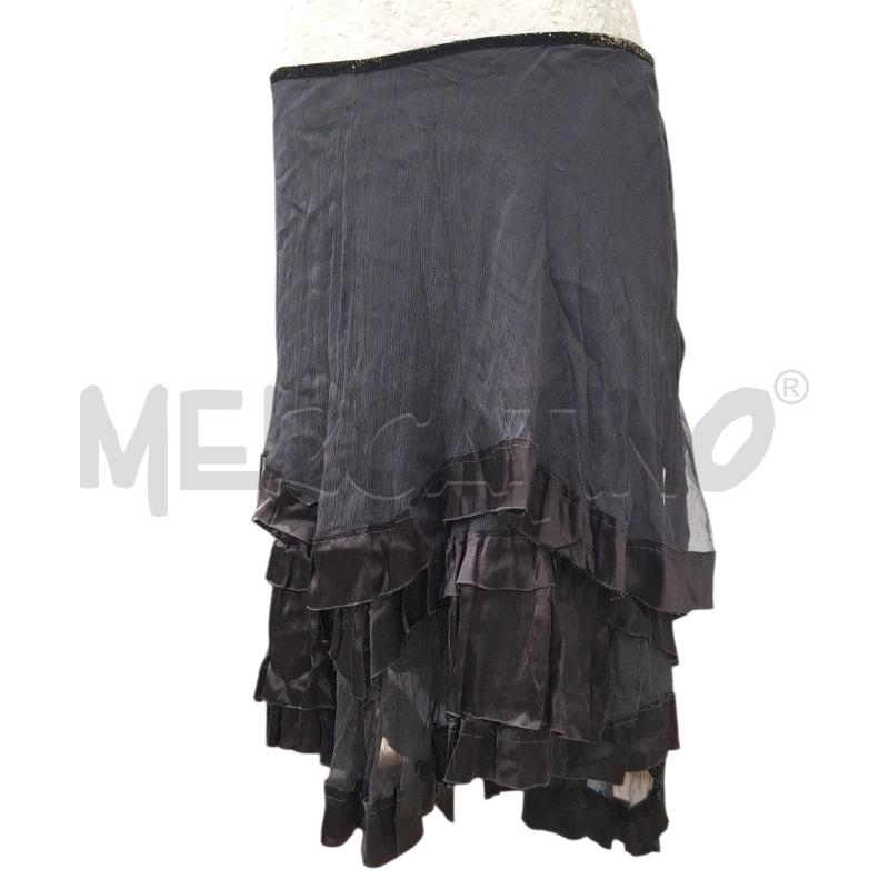 GONNA GRIGIO ANTRACITE 100X100 SETA MODELLO SVASATO TG.42 | Mercatino dell'Usato Salerno fratte 1