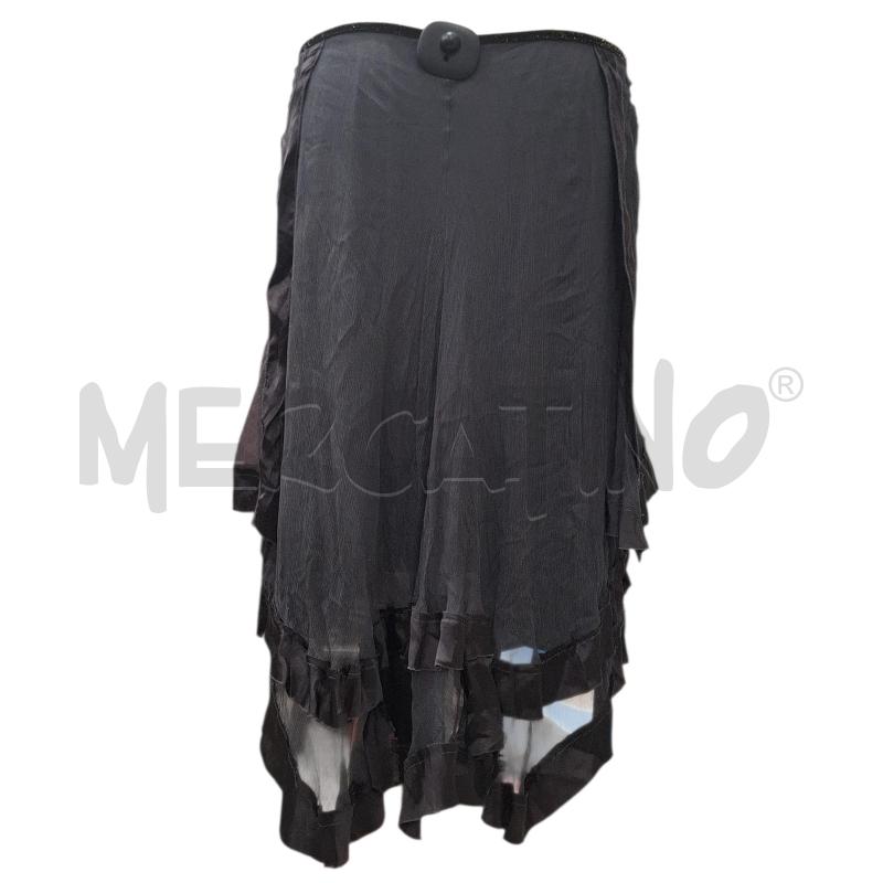 GONNA GRIGIO ANTRACITE 100X100 SETA MODELLO SVASATO TG.42 | Mercatino dell'Usato Salerno fratte 2