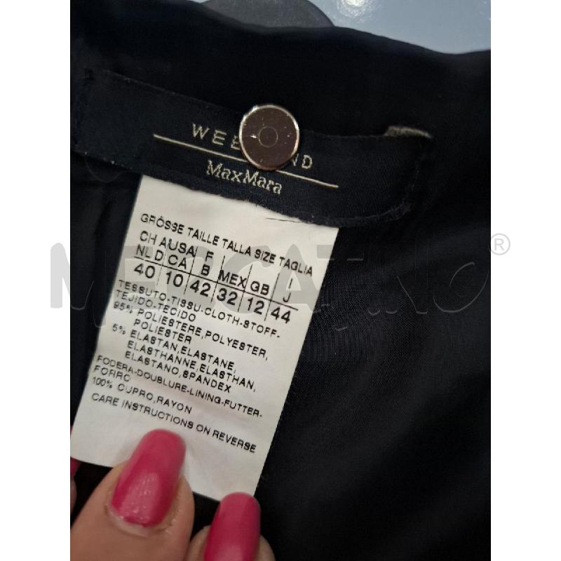 GONNA MAX MARA WEEKEND NERA | Mercatino dell'Usato Salerno fratte 3