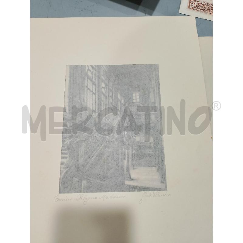 INCISIONE PALAZZO MADAMA AUTORE  | Mercatino dell'Usato Salerno fratte 2