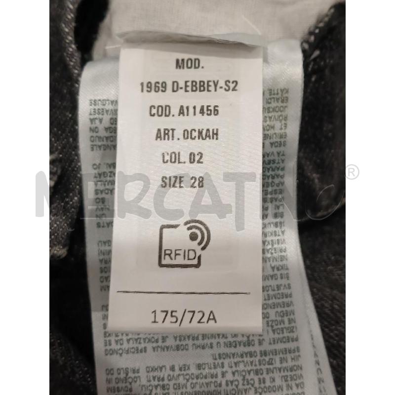 JEANS DONNA DIESEL INDUSTRY NERO  | Mercatino dell'Usato Salerno fratte 4