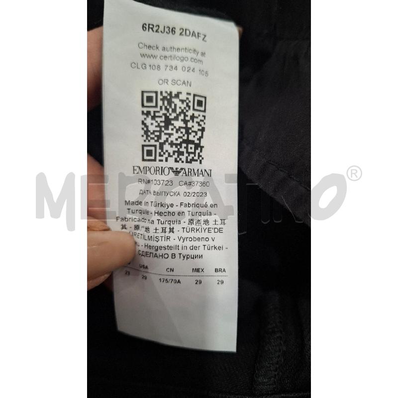 JEANS DONNA EMPORIO ARMANI NERO | Mercatino dell'Usato Salerno fratte 4