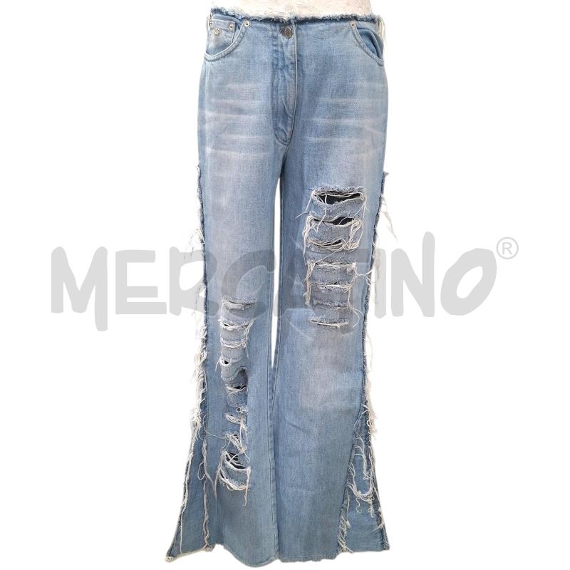 JEANS DONNA ROCCO BAROCCO MOD. LARGO A ZAMPA | Mercatino dell'Usato Salerno fratte 1