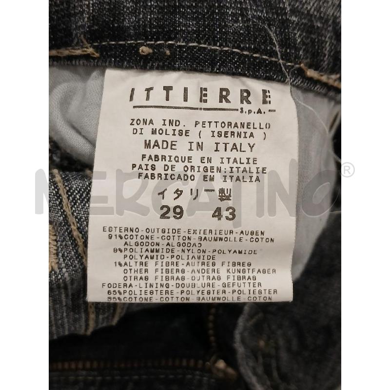 JEANS DONNA VERSACE COUTURE GRIGIO EFFETTO GLITTERATO | Mercatino dell'Usato Salerno fratte 5