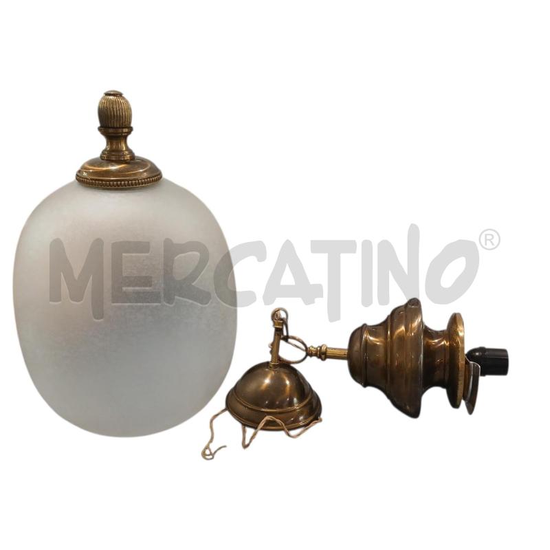 LAMPADARIO COPPA VETRO | Mercatino dell'Usato Salerno fratte 1
