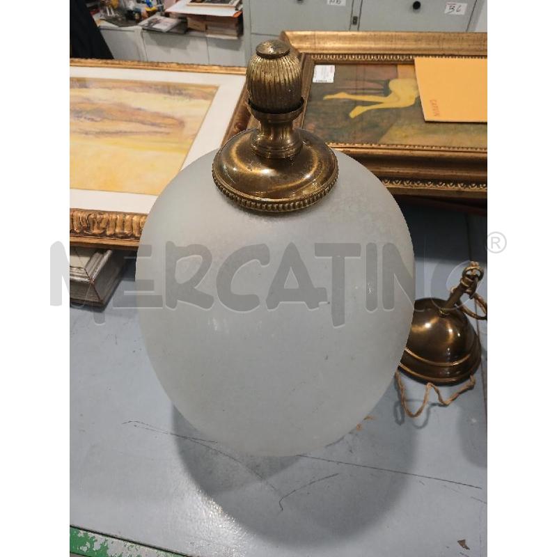 LAMPADARIO COPPA VETRO | Mercatino dell'Usato Salerno fratte 3