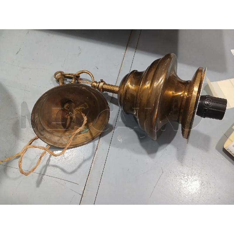 LAMPADARIO COPPA VETRO | Mercatino dell'Usato Salerno fratte 5
