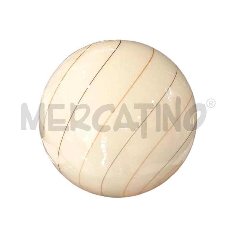 LAMPADARIO TONDO VETRO BEIGE  | Mercatino dell'Usato Salerno fratte 1