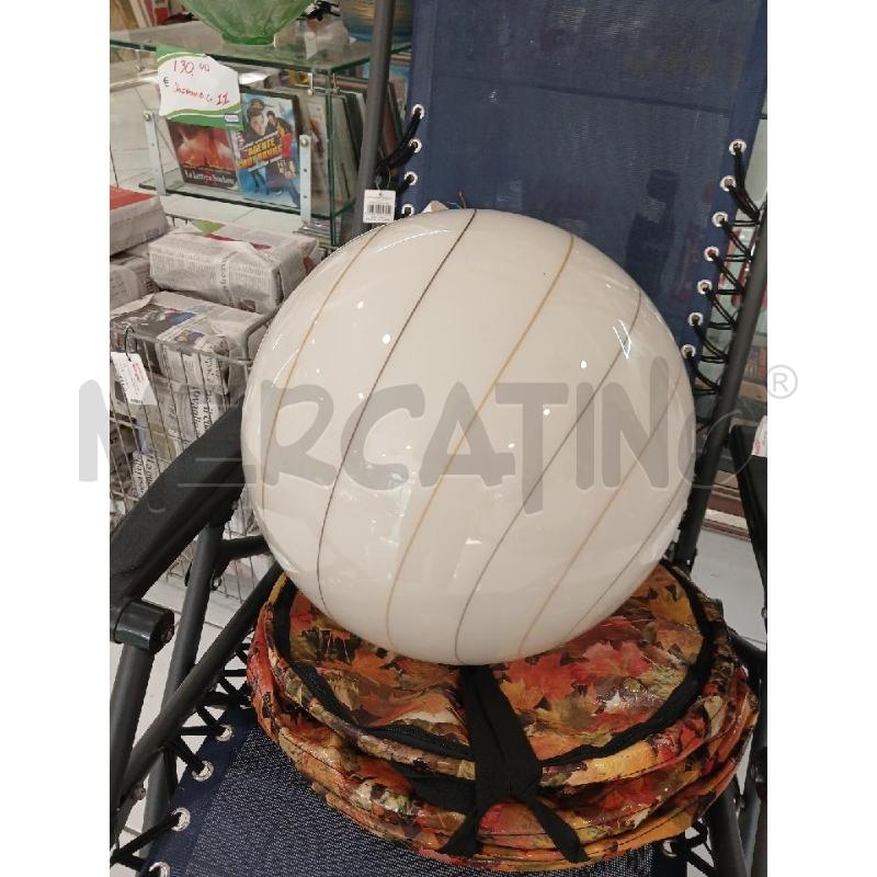 LAMPADARIO TONDO VETRO BEIGE  | Mercatino dell'Usato Salerno fratte 4