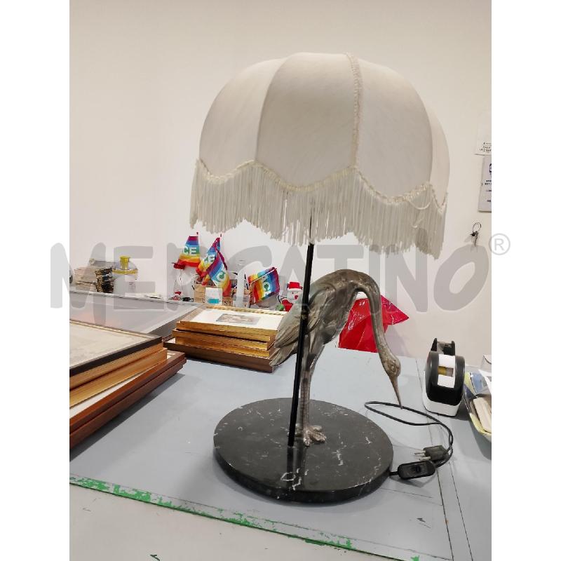 LAMPADA AIRONE BASE MARMO ART DECÒ | Mercatino dell'Usato Salerno fratte 4