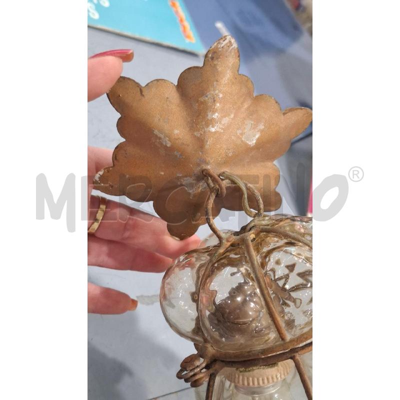 LAMPADA A SOSPENSIONE MURANO VETRO INGABBIATO TRASPARENTE | Mercatino dell'Usato Salerno fratte 2