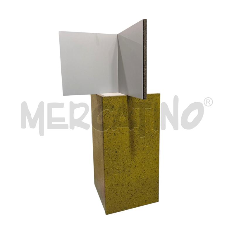 LAMPADA DA TAVOLO PIETRA LAVICA VERDE E FERRO DESIGN | Mercatino dell'Usato Salerno fratte 1