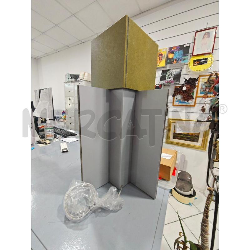 LAMPADA DA TAVOLO PIETRA LAVICA VERDE E FERRO DESIGN | Mercatino dell'Usato Salerno fratte 2