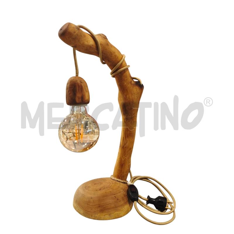 LAMPADA LEGNO FATTA A MANO | Mercatino dell'Usato Salerno fratte 1