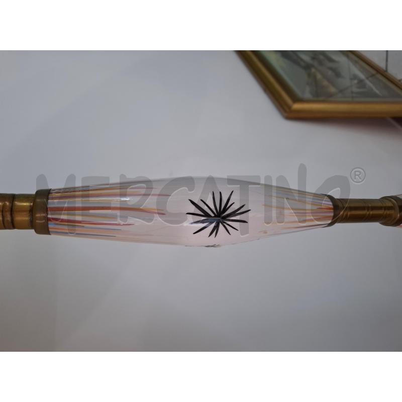 LAMPADA PIANTANA STELO IN BRONZO E CERAMICA STILE GIO PONTI | Mercatino dell'Usato Salerno fratte 3
