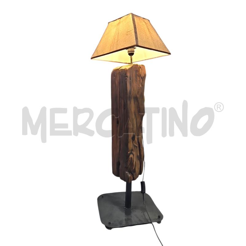 LAMPADA PIANTANA TRAVE LEGNO | Mercatino dell'Usato Salerno fratte 1