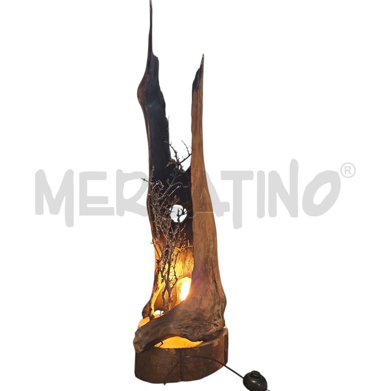LAMPADA PIANTANA TRONCO CON FIORI | Mercatino dell'Usato Salerno fratte 2