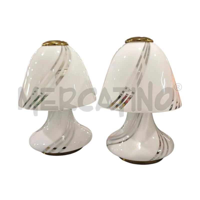 LAMPADE PZ.2 MURANO BIANCO GOLD | Mercatino dell'Usato Salerno fratte 1