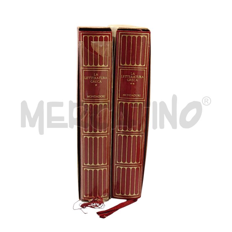 LA LETTERATURA GRECA MERIDIANI MONDADORI 1988 2 VOLUMI | Mercatino dell'Usato Salerno fratte 1