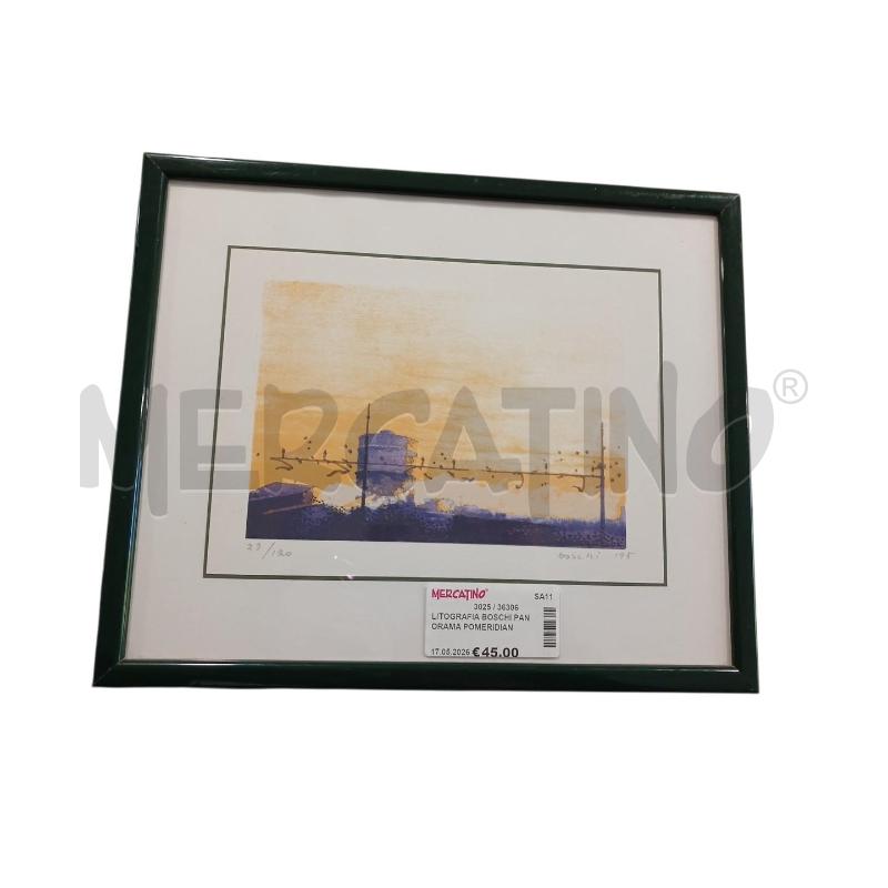 LITOGRAFIA BOSCHI PANORAMA POMERIDIANO 1995 29/120 | Mercatino dell'Usato Salerno fratte 1