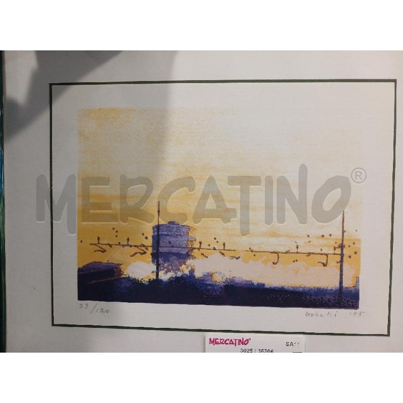 LITOGRAFIA BOSCHI PANORAMA POMERIDIANO 1995 29/120 | Mercatino dell'Usato Salerno fratte 2