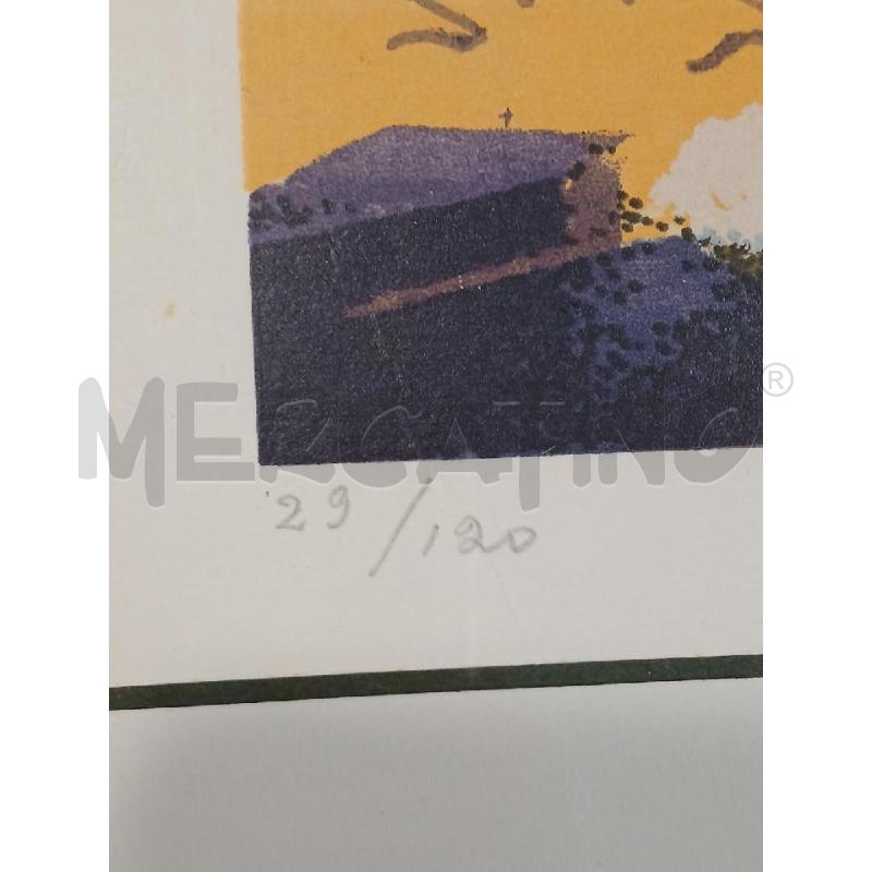 LITOGRAFIA BOSCHI PANORAMA POMERIDIANO 1995 29/120 | Mercatino dell'Usato Salerno fratte 3