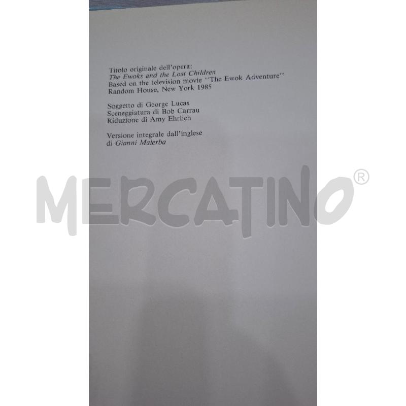 L'AVVENTURA DEGLI EWOKS  | Mercatino dell'Usato Salerno fratte 4