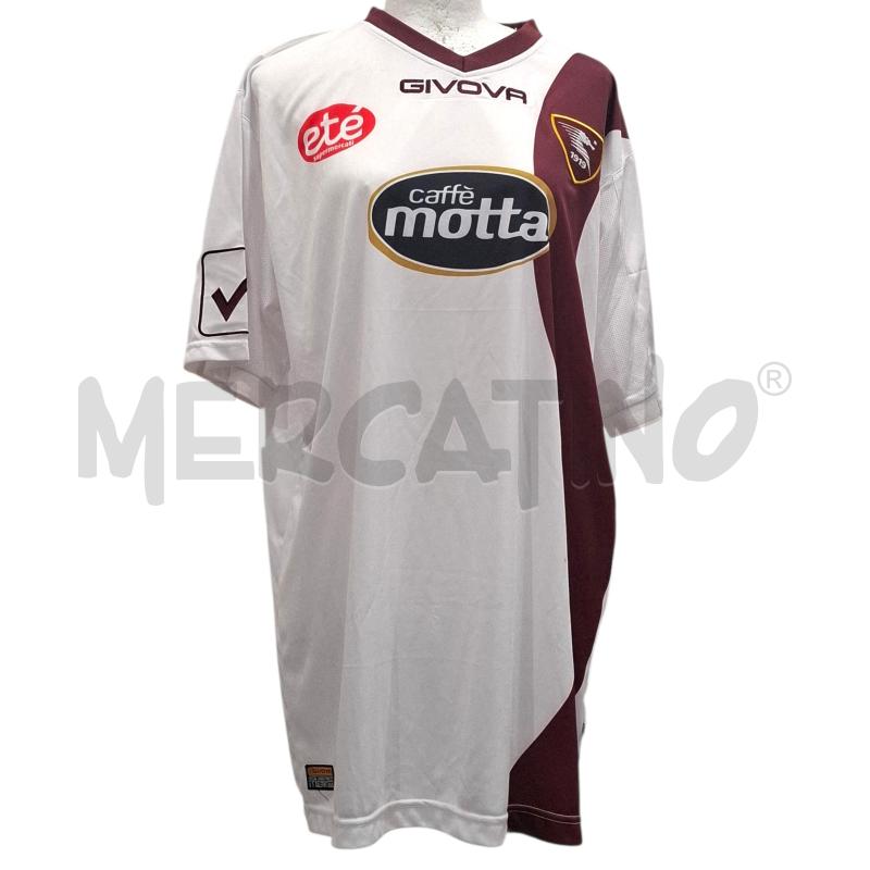 MAGLIA CALCIO SALERNITANA GIVOVA BIANCA GRANATA MACCHIOLINA TG XL | Mercatino dell'Usato Salerno fratte 1