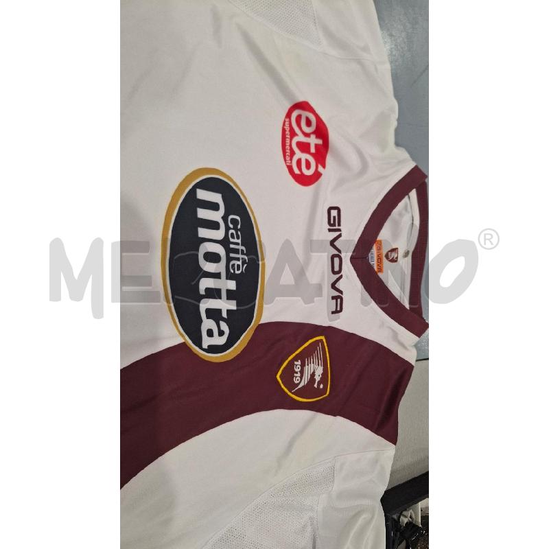 MAGLIA CALCIO SALERNITANA GIVOVA BIANCA GRANATA MACCHIOLINA TG XL | Mercatino dell'Usato Salerno fratte 3