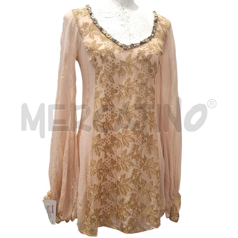 MAGLIA DONNA BLUMARINE BEIGE FANT. COLOR ORO | Mercatino dell'Usato Salerno fratte 1