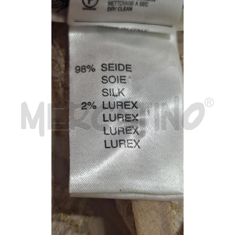 MAGLIA DONNA BLUMARINE BEIGE FANT. COLOR ORO | Mercatino dell'Usato Salerno fratte 4