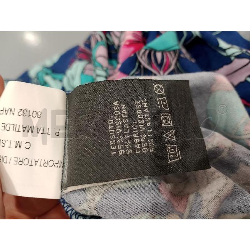 MAGLIA DONNA CAMOMILLA BASE BLU DIS. FIORI COL. | Mercatino dell'Usato Salerno fratte 4