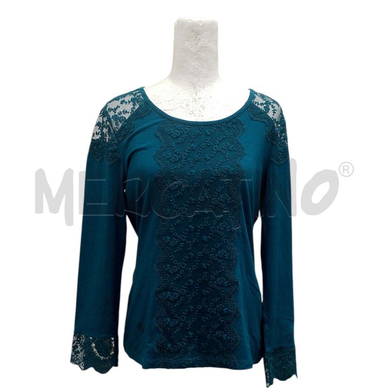 MAGLIA DONNA CAMOMILLA VERDE PETROLIO | Mercatino dell'Usato Salerno fratte 1