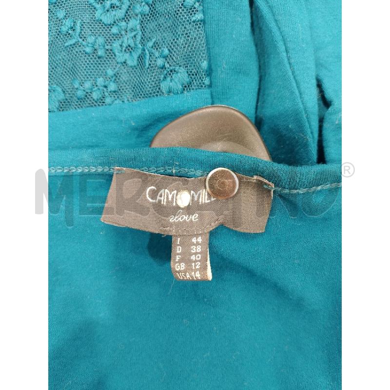 MAGLIA DONNA CAMOMILLA VERDE PETROLIO | Mercatino dell'Usato Salerno fratte 3