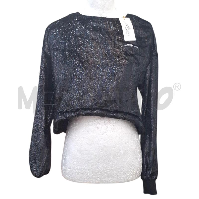 MAGLIA DONNA CESARE VPACIOTTI FOR US NERA BRILLANTINATA CARTELLINATA | Mercatino dell'Usato Salerno fratte 1