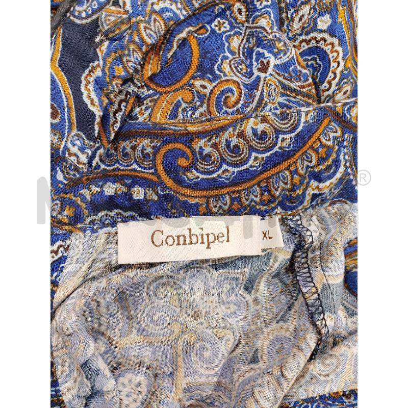 MAGLIA DONNA CONBIPEL BLU FANT. GIALLA CELESTE | Mercatino dell'Usato Salerno fratte 3