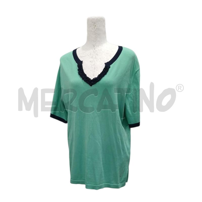 MAGLIA DONNA DORABELLA VERDE MENTA BORDINI BLU  | Mercatino dell'Usato Salerno fratte 1