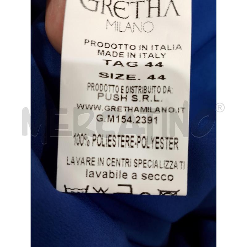 MAGLIA DONNA GRETHA MILANO BLU ELETTRICO | Mercatino dell'Usato Salerno fratte 4