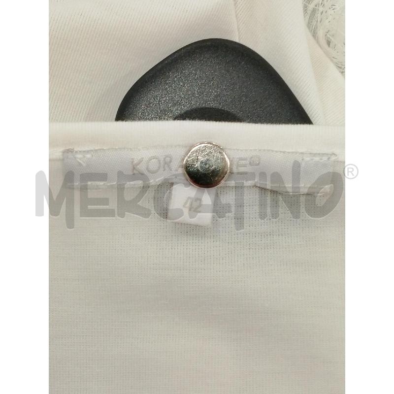 MAGLIA DONNA KORALLINE BIANCA PIUMATA AVANTI | Mercatino dell'Usato Salerno fratte 3