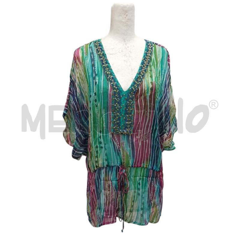 MAGLIA DONNA MARA CAROL VERDE FUCSIA BLU | Mercatino dell'Usato Salerno fratte 1