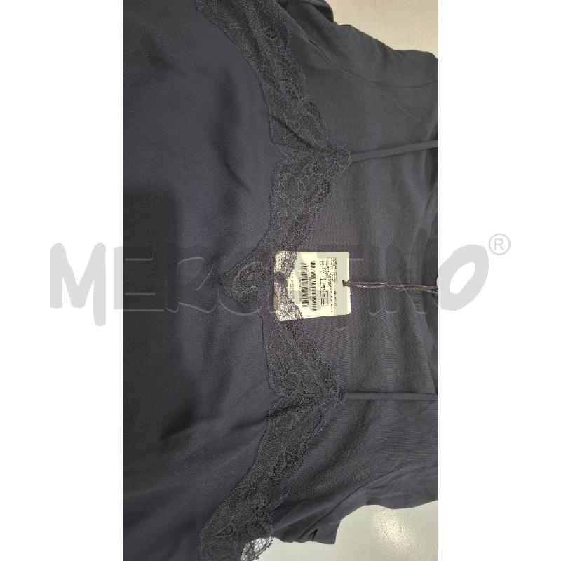 MAGLIA DONNA MARELLA BLU NAVY CARTELLINATA | Mercatino dell'Usato Salerno fratte 5