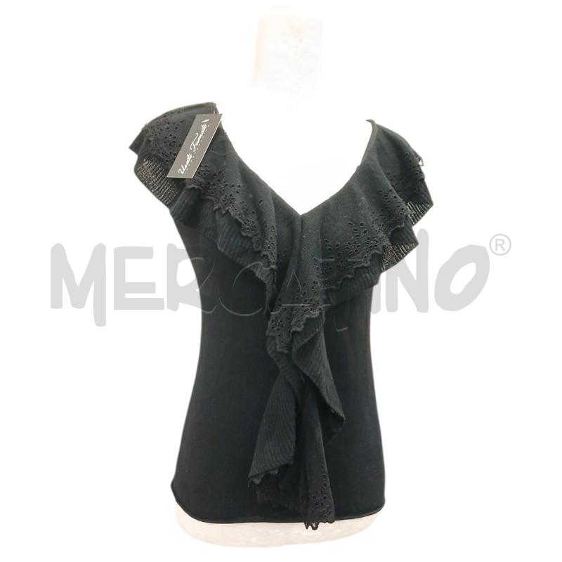 MAGLIA DONNA MAX & CO NERA ROUCHES SMANICATA TG M | Mercatino dell'Usato Salerno fratte 1