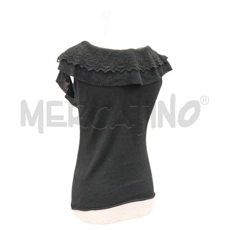 MAGLIA DONNA MAX & CO NERA ROUCHES SMANICATA TG M | Mercatino dell'Usato Salerno fratte 2