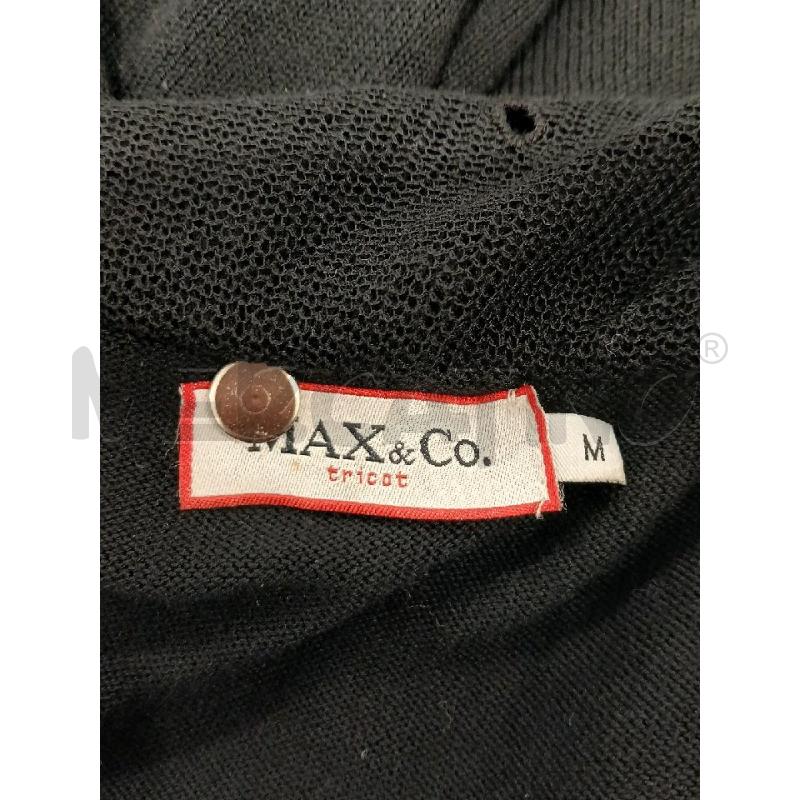 MAGLIA DONNA MAX & CO NERA ROUCHES SMANICATA TG M | Mercatino dell'Usato Salerno fratte 3