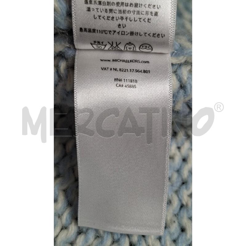 MAGLIA DONNA MICHEAL KORS TWEED AZZURRO BIANCO | Mercatino dell'Usato Salerno fratte 5